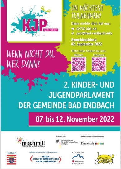 Plakat für die Wahl des Kinder- und Jugendparlemtes 2022 Plakat für die Wahl des Kinder- und Jugendparlemtes 2022